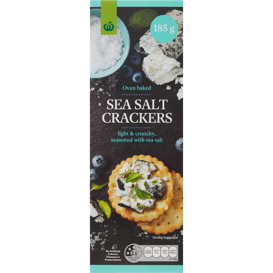 WW Sea Salt Crackers 185g