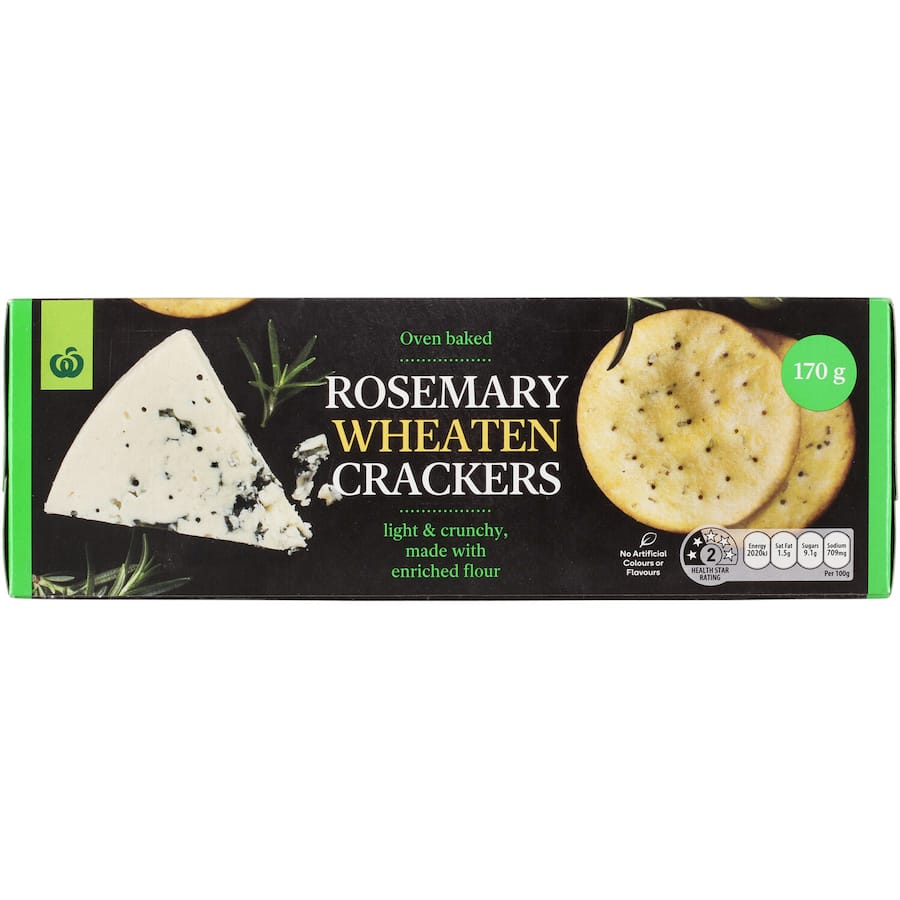 WW Rosemary Wheaten Crackers 170g