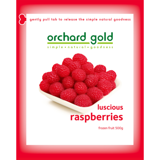 Orchard Gold Raspberries 500g