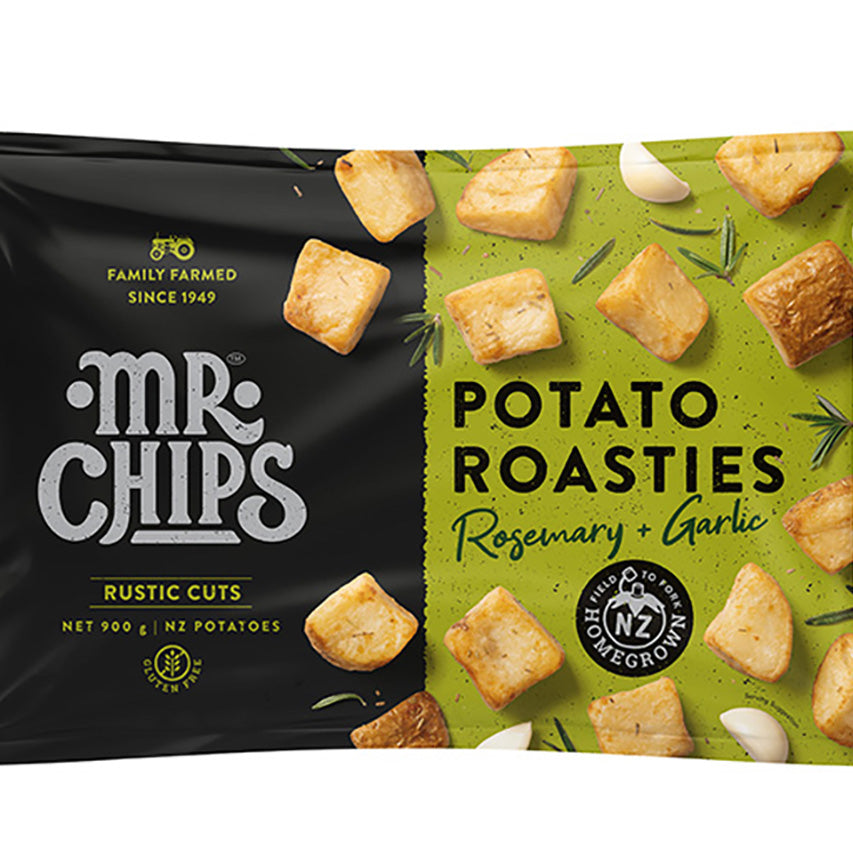 Mr Chips Rustic Cuts Rosemary & Garlic Potato Roasties 900g