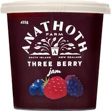 Anathoth Farm Three Berry Jam 455g