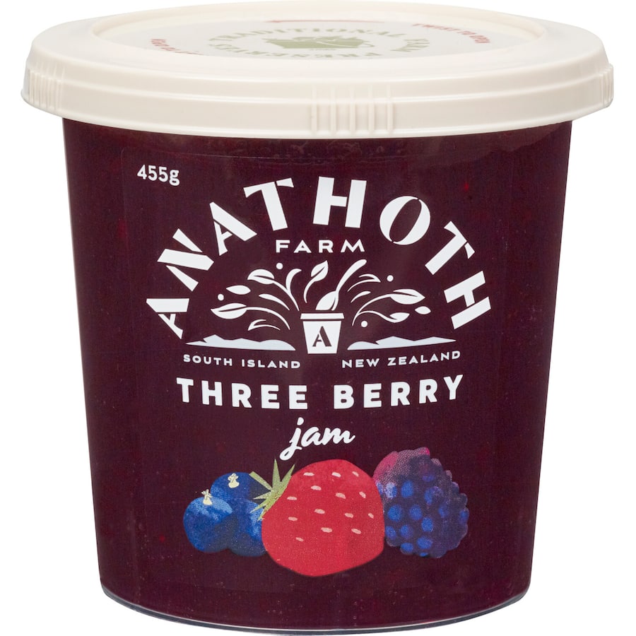 Anathoth Farm Three Berry Jam 455g