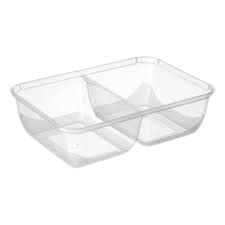 Bonson Raised Lids Compartment Containers 10pk
