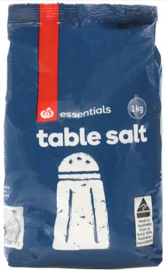 Essentials Plain Table Salt 1kg