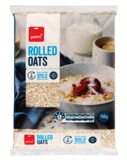 Pams Rolled Oats 750g