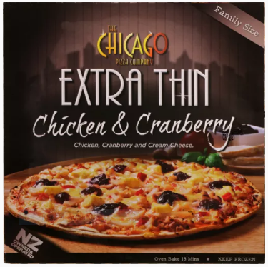 Chicago Extra Thin Chicken & Cranberry Pizza 360g