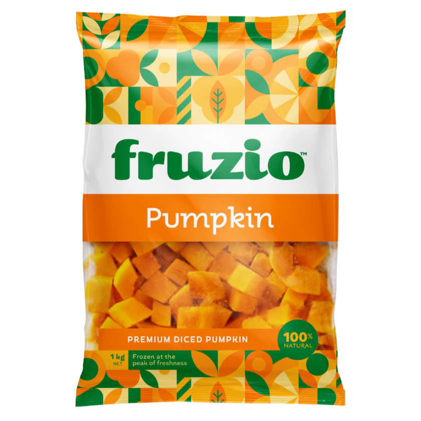 Fruzio Frozen Diced Pumpkin Chunks 1kg