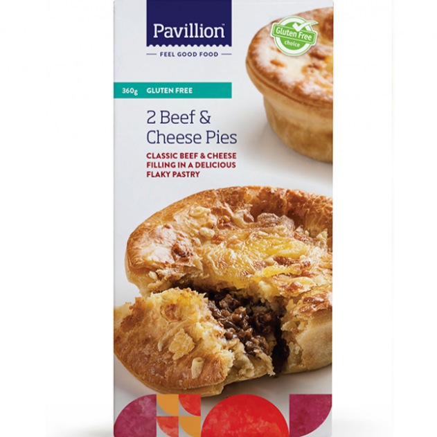 Pavillion Beef & Cheese Pies GF 2pk