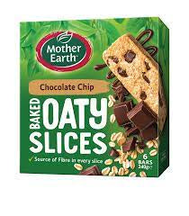 Mother Earth Baked Oaty Slices Choc Chip 240g