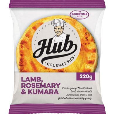 Goodtime Hub Gourmet Lamb, Rosemary & Kumara Pie 220g