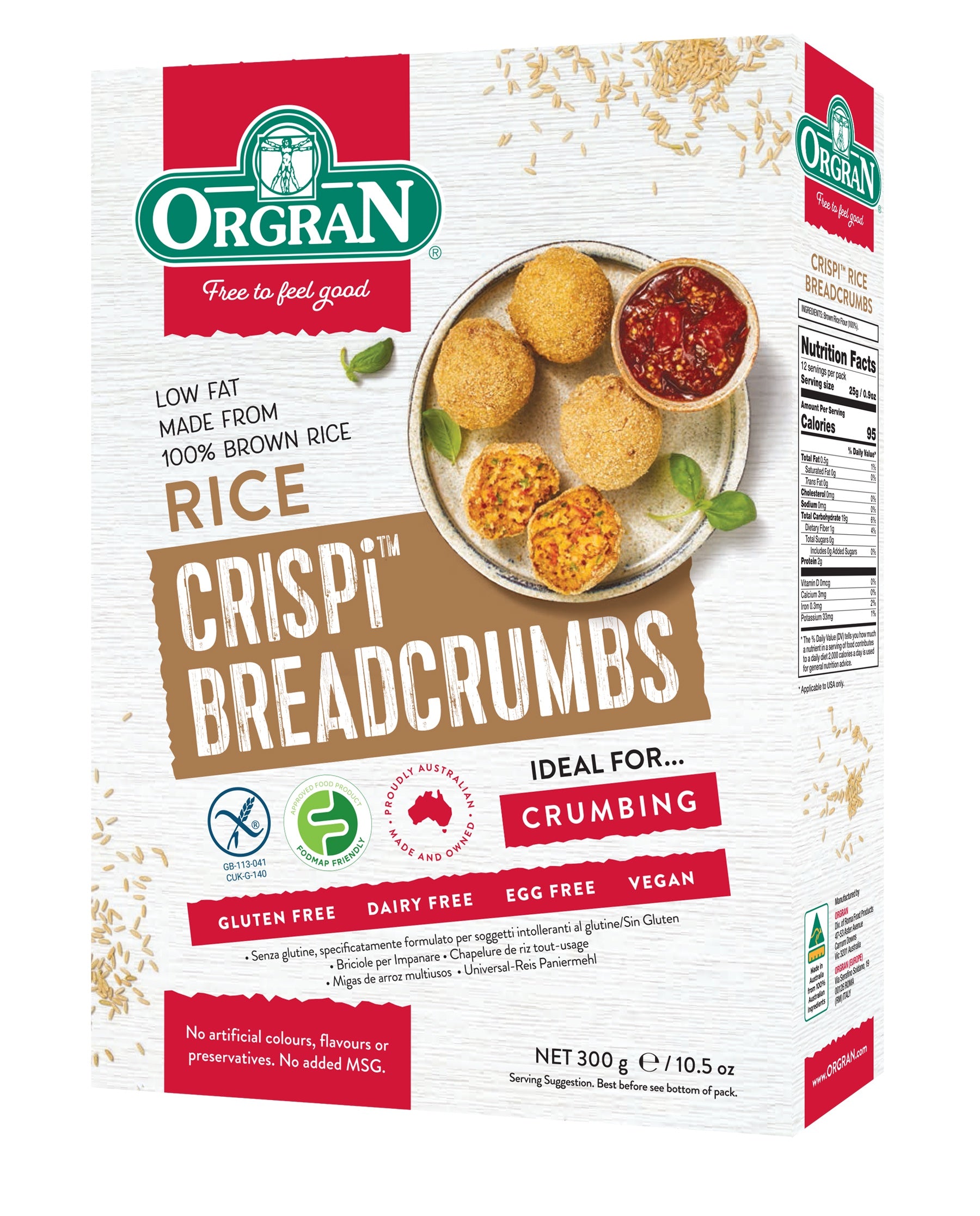 Orgran Crispi Rice Crumbs 300g