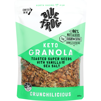 Blue Frog Keto Super Seeds & Vanilla GF Granola 350g