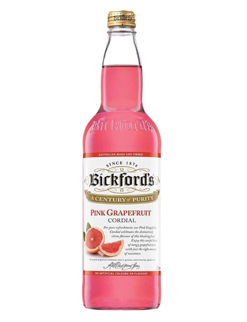 Bickfords Pink Grapefruit Cordial 750ml