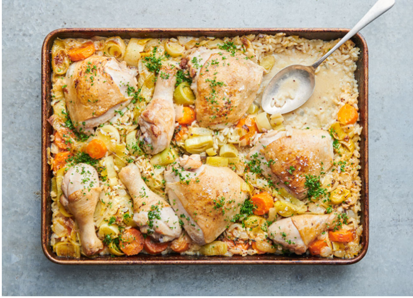 Chicken Risotto Traybake Online Mealkit (GF)