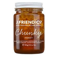 J Friend and Co Chunky Raw Honey 160g