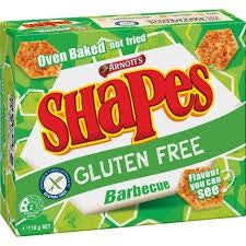 Arnotts Shapes Gluten Free BBQ Crackers 110g