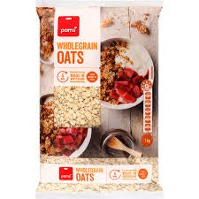 Pams Wholegrain Oats 1kg