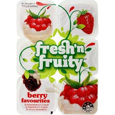 Fresh N Fruity Berry Favourites Yoghurts 6pk