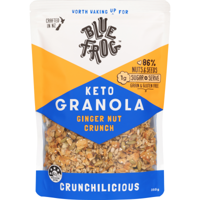 Blue Frog Keto Ginger Nut Crunch GF Granola 350g