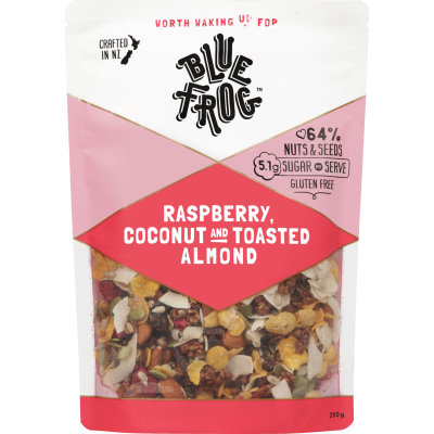 Blue Frog Raspberry, Almond & Coconut GF Muesli 350g