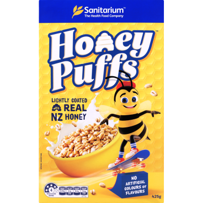 Sanitarium Honey Puffs Cereal 425g