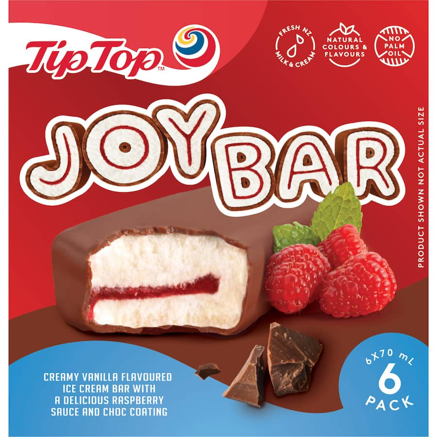 Tip Top Joy Bar Ice Cream 6pk 420ml