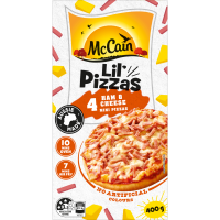 McCain Ham & Cheese Lil Pizzas 4pk 400g