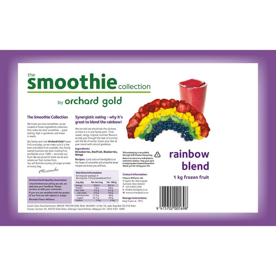 Orchard Gold Rainbow Blend Smoothie Mix 1kg