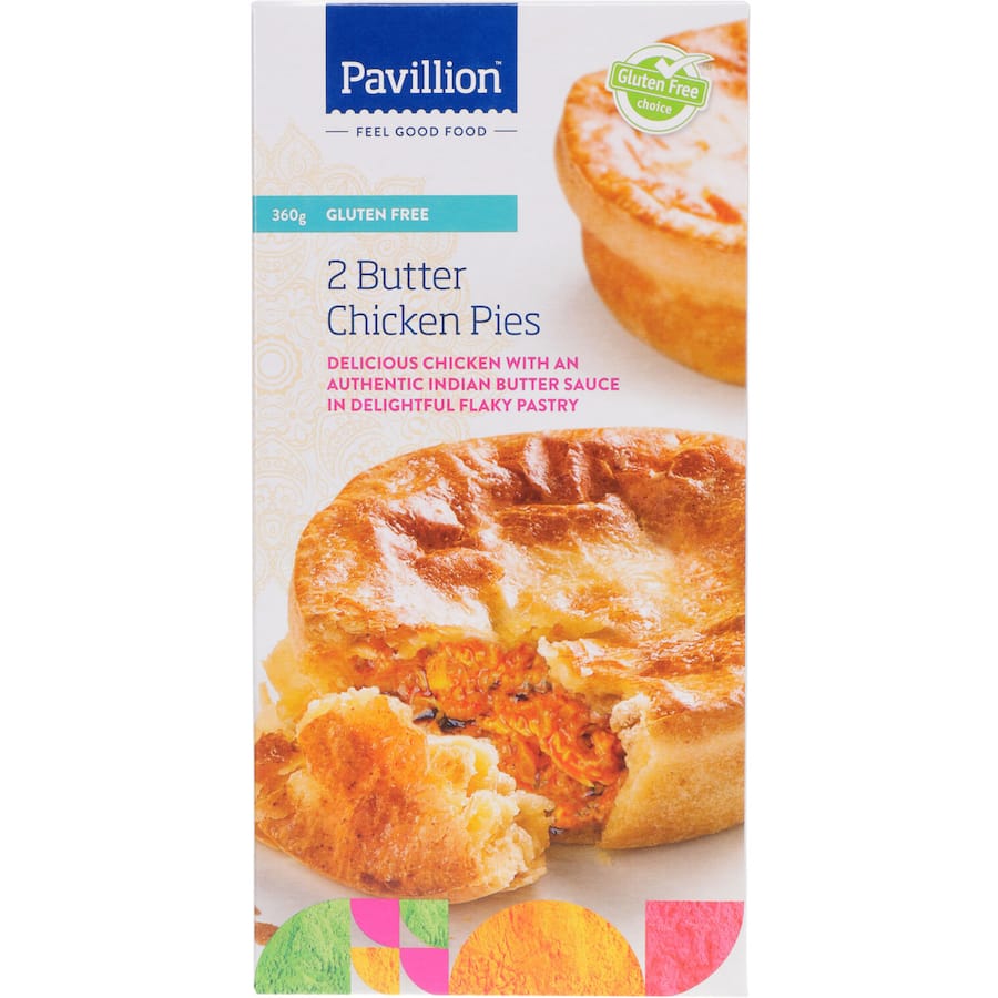 Pavillion Butter Chicken Pies GF 2pk