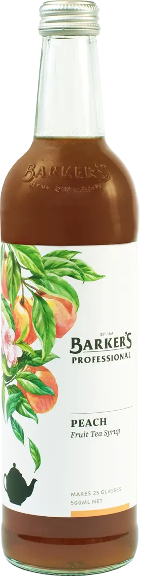 Barkers Professional Peach Fruit Tea Syrup 500ml