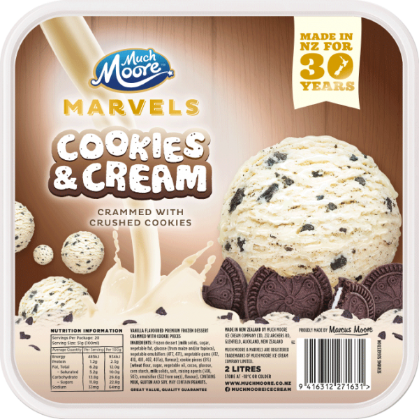 Much Moore Marvels Cookies & Cream Ice Cream 2L