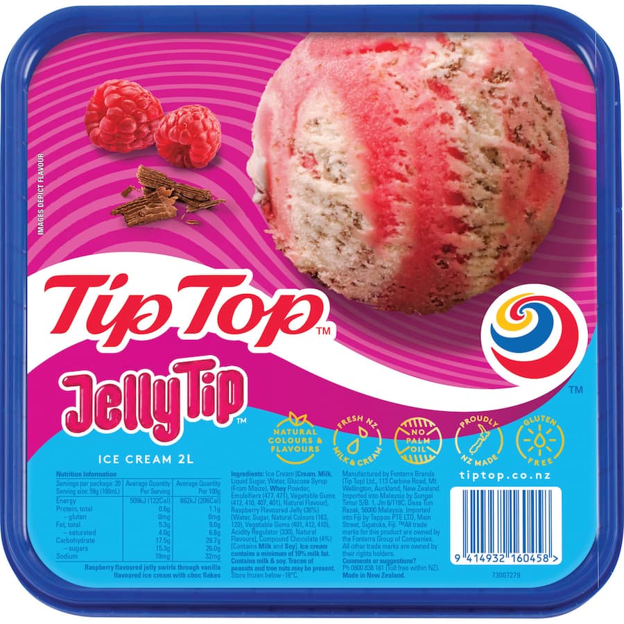 Tip Top Tub Jelly Tip Ice Cream 2L