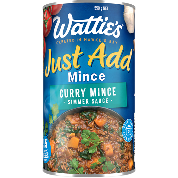 Watties Just Add Curry Mince Simmer Sauce 550g