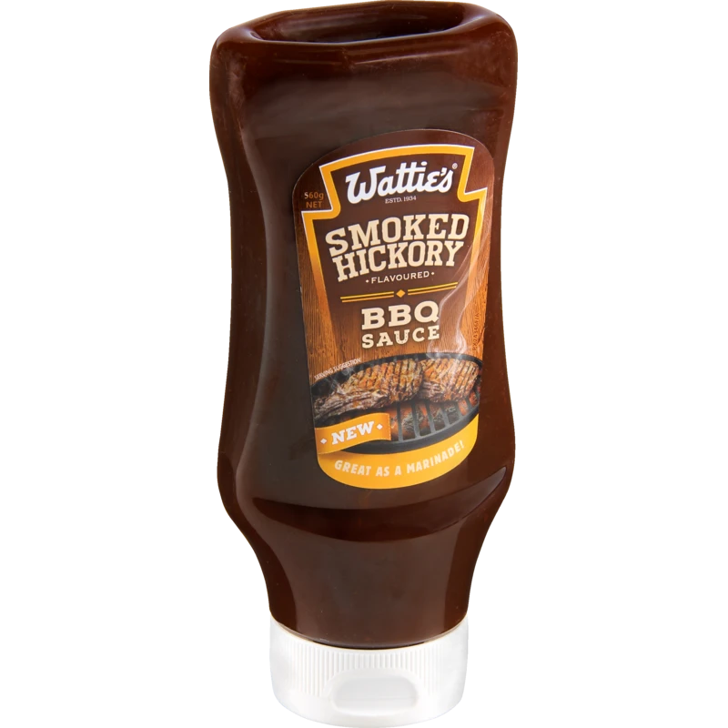 Watties Upside Down Smoked Hickory BBQ Sauce 560g