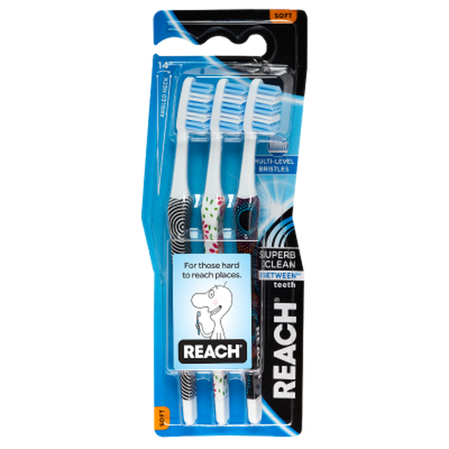 Reach Between Toothbrush Soft  3pk