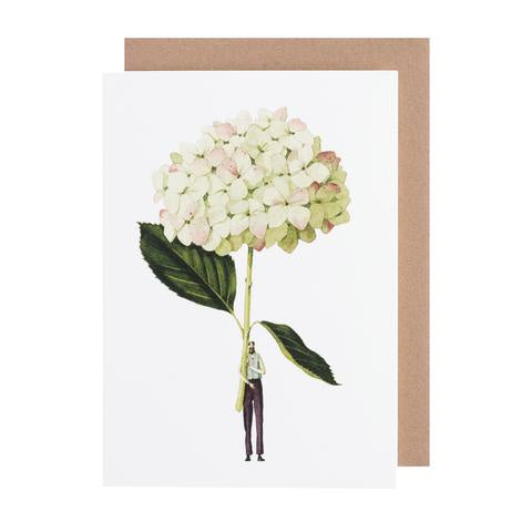 Laura Stoddart Greeting Card  - Green Hydrangea