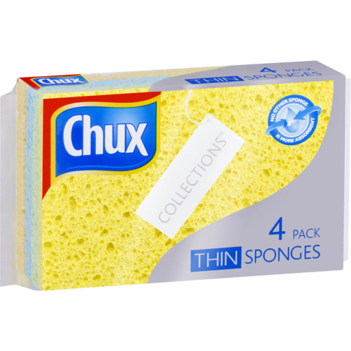 Chux Collections Thin Sponges 4pk