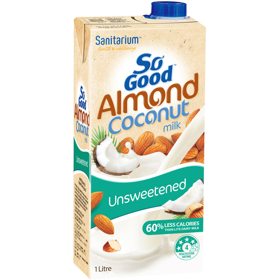 Sanitarium So Good Almond & Coconut Unsweetened UHT Milk 1L