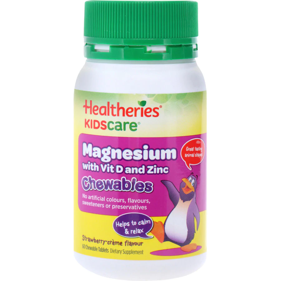 Healtheries Magnesium With Vit D and Zinc Tab 60pk