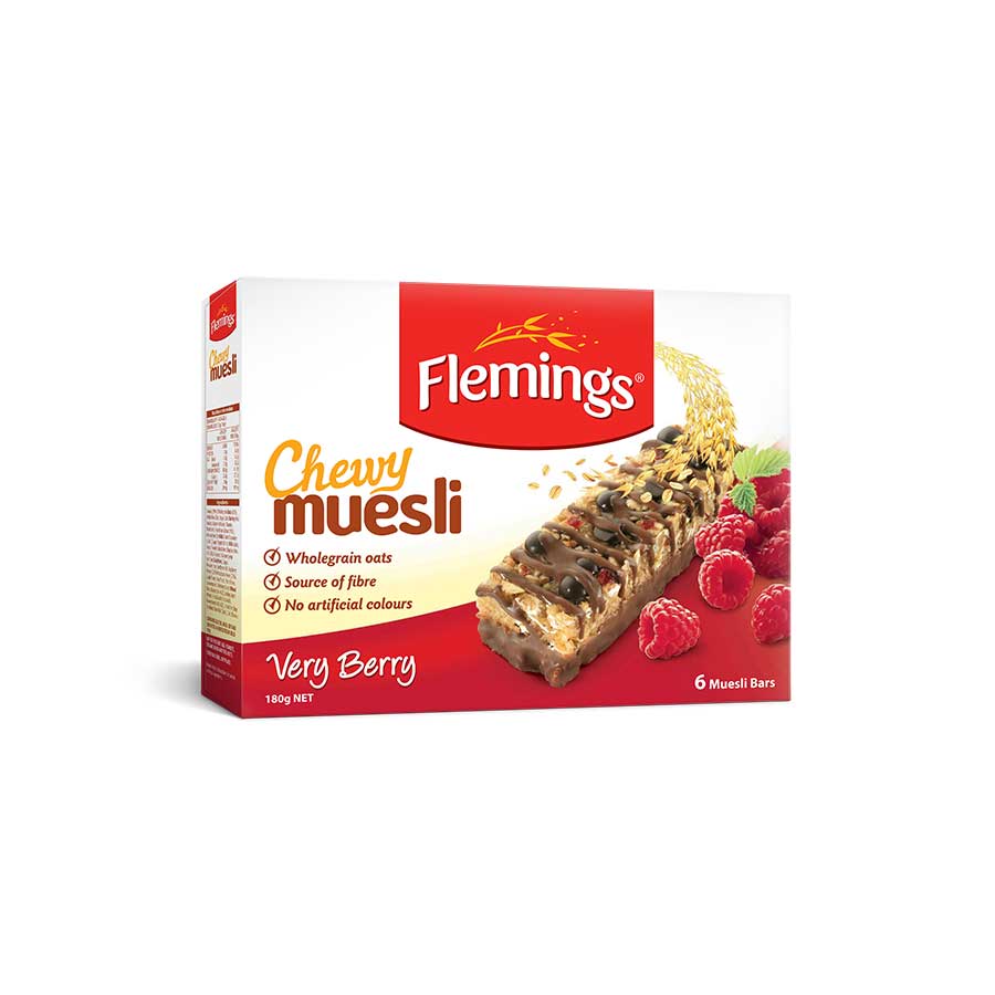 Flemings Chewy Muesli Very Berry 180g