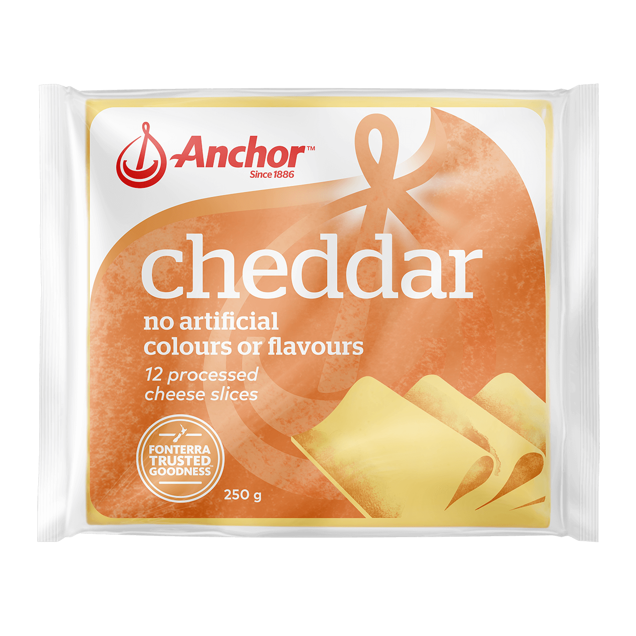 Anchor Cheddar Cheese Slices 250g