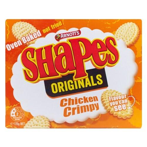 Arnotts Shapes Chicken Crimpy Crackers 175g