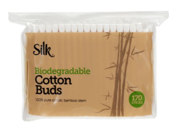 Silk Biodegradable Paper Stem Cotton Buds 120pk