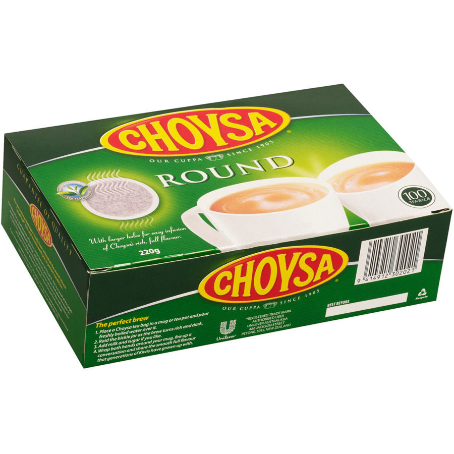 Choysa Round Black Tea Bags 100pk 220g