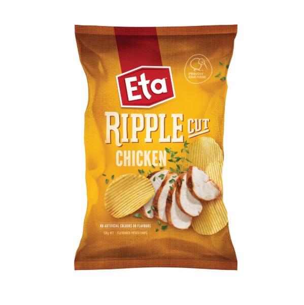 Eta Ripples Chicken Potato Chips 150g