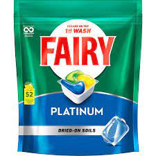 Fairy Platinum Plus All in One Lemon Dishwasher Tablets 52pk