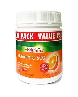 Healtheries Vit C 500mg Tab 200pk