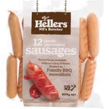 Hellers Precooked Classic Sausages 12pk 800g