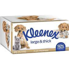 Kleenex Large & Thick Facial Tissues 3ply 95pk