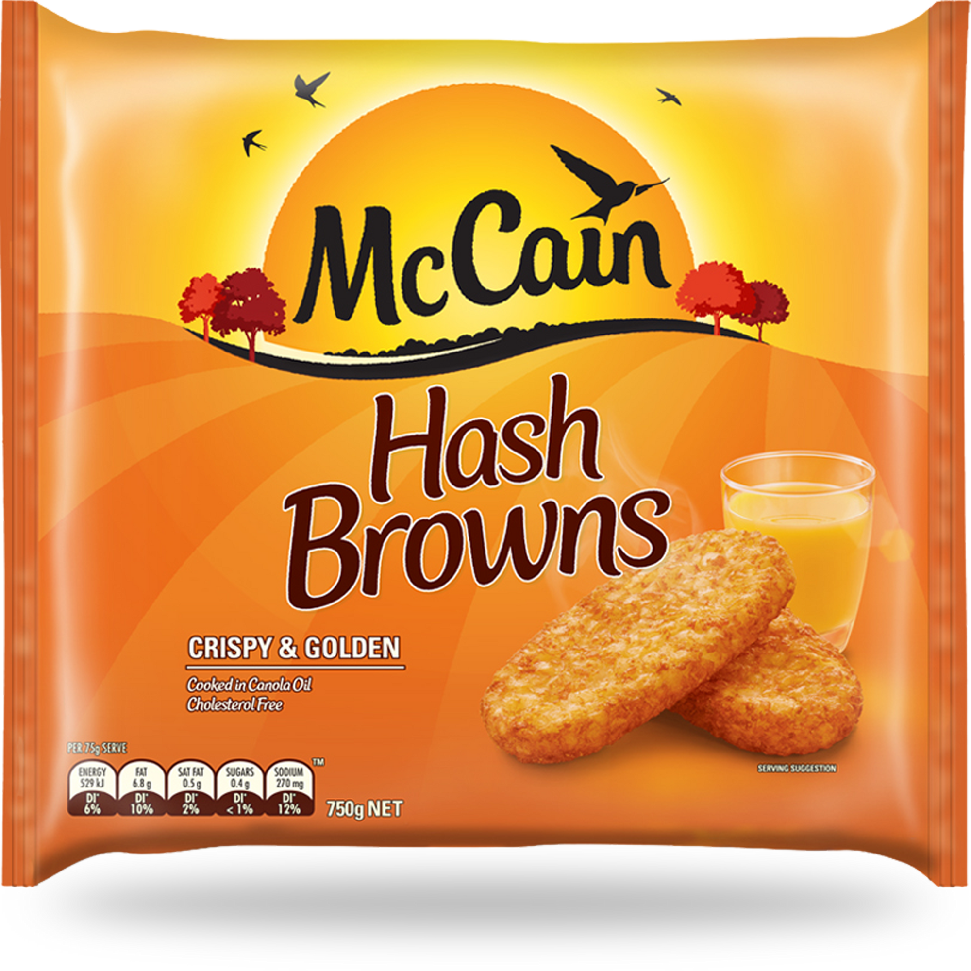 McCain Oval Hash Browns 750g